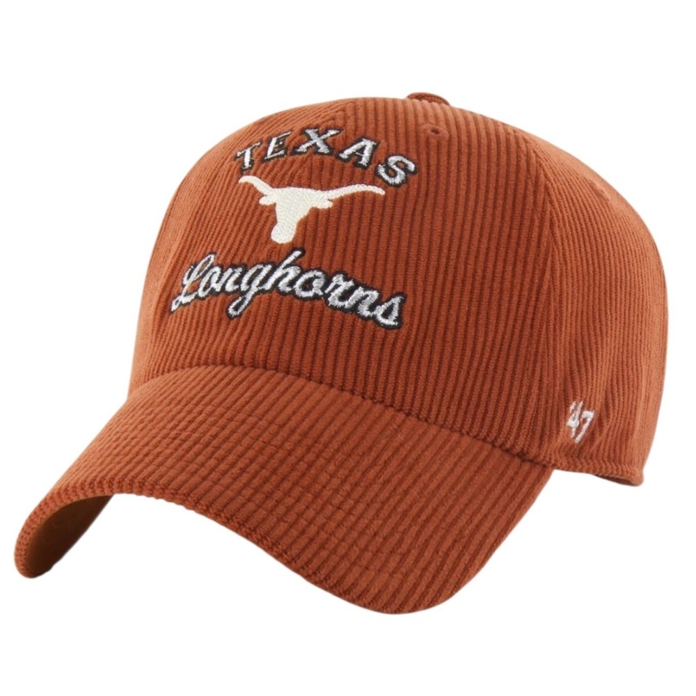 Texas Longhorns Stoney Clover Lane '47 Squib Clean Up Corduroy Hat Orange NEW‎ - Picture 3 of 8